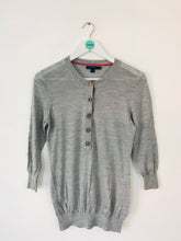 Load image into Gallery viewer, Boden Women’s Wool Half Button Top Jumper | UK14 | Grey