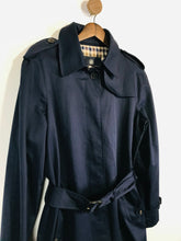 Load image into Gallery viewer, Aquascutum Women's Cotton Trench Coat | IT44 UK12 | Blue