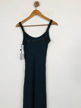 Load image into Gallery viewer, Vera Wang Women's Silk Maxi Dress NWT | US4 UK8 | Blue