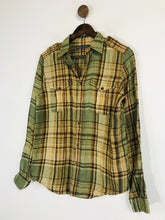 Load image into Gallery viewer, Ralph Lauren Women's Linen Check Gingham Button-Up Shirt | UK8 | Multicoloured