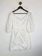 Load image into Gallery viewer, Zara Women's Ruched Mini Dress | M UK10-12 | White