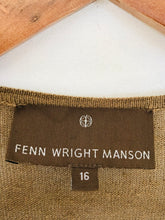 Load image into Gallery viewer, Fenn Wright Manson Women's Light Knit T-Shirt | UK16 | Brown