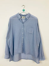 Load image into Gallery viewer, Stella Forest Womens Oversized Stripe Shirt | UK10 | Blue