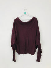Load image into Gallery viewer, Allsaints Women’s Cowl Neck Batwing Sleeve Jumper | UK14 | Red