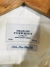 Load image into Gallery viewer, Charles Tyrwhitt Men's Cotton Button-Up Shirt | S | White