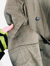 Load image into Gallery viewer, Edun Women's Cotton Trench Coat | M UK10-12 | Green