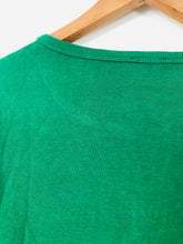 Load image into Gallery viewer, Jigsaw Women’s Short Sleeve Knit Cardigan | M UK10-12 | Green
