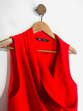Load image into Gallery viewer, Zara Women's Cowl Neck Tank Top | S UK8 | Red