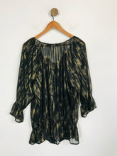 Load image into Gallery viewer, David Emanuel Women's Boho Sheer Blouse NWT | UK20 | Multicoloured