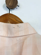 Load image into Gallery viewer, Lacoste Men's Check Gingham Short Sleeve Button-Up Shirt | 41 L | Pink