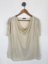 Load image into Gallery viewer, Wrap Women's Linen T-Shirt | UK16 | Beige