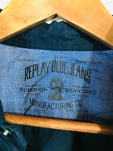 Load image into Gallery viewer, Replay Men's Cotton Button-Up Shirt | XL | Blue