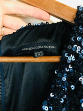 Load image into Gallery viewer, French Connection Women's Glittery Sequin A-Line Dress | UK16 | Blue