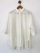 Load image into Gallery viewer, Weekend Max Mara Women's Linen Oversized Shirt Dress | UK12 | White