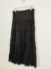 Load image into Gallery viewer, Phase Eight Womens Lace Gathered Gypsy Maxi Skirt | UK 12 | Brown