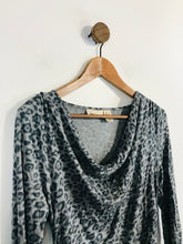 Load image into Gallery viewer, DKNY Women's Leopard Print Ruched Bodycon Dress | S UK8 | Multicoloured