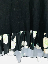 Load image into Gallery viewer, Club Monaco Women's Floral Pleated Blouse | XS UK6-8 | Black