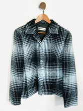 Load image into Gallery viewer, Gerry Weber Women's Wool Check Gingham Blazer Jacket | UK16 | Grey