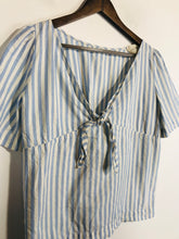 Load image into Gallery viewer, Sezane Women's V-Neck T-Shirt | EU38 UK10 | Blue