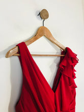 Load image into Gallery viewer, Jenny Packham Women's Ruched Smart Maxi Dress | UK12 | Red