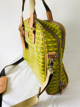 Load image into Gallery viewer, Orla Kiely Women’s Car Print Weekend Holdall Bag | Large | Green Yellow