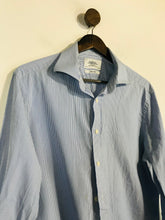 Load image into Gallery viewer, Charles Tyrwhitt Men's Cotton Striped Button-Up Shirt | 16.5 42 | Blue