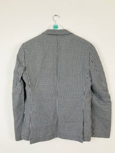 Load image into Gallery viewer, Zara Man Men’s Gingham Check Suit Jacket Blazer | 50 UK40 L | Blue