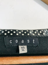 Load image into Gallery viewer, Coast Women's Striped Embroidered Cardigan | UK12 | Black