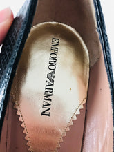 Load image into Gallery viewer, Emporio Armani Women’s Leather Tassel Court Heels | 40 UK7 | Black