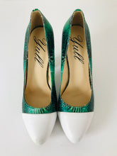 Load image into Gallery viewer, Yull Women's Palm Leaf Print Court Heels | UK6 | Green