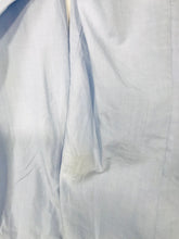 Load image into Gallery viewer, Shanghai Tang Men's Cotton Button-Up Shirt | S  | Blue