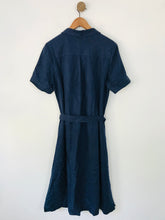 Load image into Gallery viewer, Brora Women's Linen Button-Up Shirt Midi Dress | UK14 | Blue