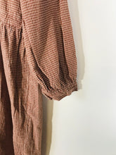 Load image into Gallery viewer, Olive Women's Check Gingham Midi Dress | M UK10-12 | Red