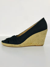 Load image into Gallery viewer, Clarks Women's Espadrille Wedge Heels | UK5 | Black