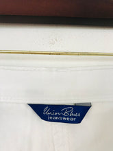 Load image into Gallery viewer, Union Blues Jeanswear Women's Cropped Straight Jeans | UK20 | White