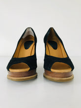 Load image into Gallery viewer, Michael Kors Women's Peep Toe Wedge Heels  | UK6 EU39 | Black