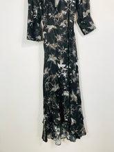 Load image into Gallery viewer, All Saints Women's Silk Floral Wrap Dress NWT | M UK10-12 | Black