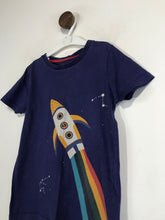 Load image into Gallery viewer, Mini Boden Kid's Cotton Rocket T-Shirt | 5-6 Years | Blue