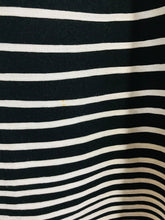 Load image into Gallery viewer, Coast Women's Wool Striped A-Line Skirt | UK12 | Black