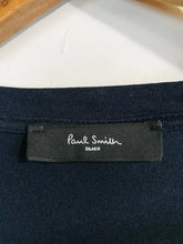 Load image into Gallery viewer, Paul Smith Women's Silk Striped T-Shirt | S UK8 | Blue