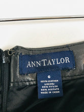 Load image into Gallery viewer, Ann Taylor Women’s Leather Pencil Skirt | US6 UK10 | Black