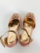 Load image into Gallery viewer, Monsoon Kid's Glitter Butterfly D-Orsay Heels | UK8 | Pink
