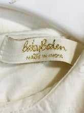 Load image into Gallery viewer, Baby Boden Kid's Cotton Embroidered Jumpsuit | 12-18 Months | White