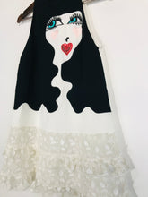 Load image into Gallery viewer, Giamba by Gimabattista Valli Women's Embroidered Lace A-Line Dress | XS UK6-8 | Multicoloured