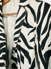Load image into Gallery viewer, Nili Lotan Women's Zebra Print Blazer Jacket | 2 UK6-8 | Multicoloured
