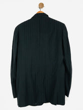 Load image into Gallery viewer, Versace Men's Wool Striped Blazer Jacket | 48 | Blue
