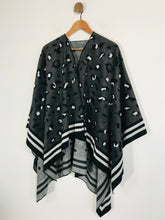Load image into Gallery viewer, Frank Usher Women's Leopard Print Shawl | OS | Grey