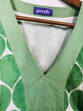 Load image into Gallery viewer, Purple Women's Polka Dot A-Line Dress | M UK12 | Green