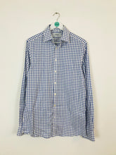 Load image into Gallery viewer, Charles Tyrwhitt Men’s Check Classic Shirt | 15.5/37” 39/94cm | Blue and white