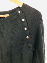 Load image into Gallery viewer, Seraphine Women's Cotton Knit Mini Dress | UK8 | Black